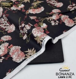 Bonanza Satrangi Lawn BS-00190 | 2 Piece Digital Printed Premium Summer Lawn Dress 2025 Sale