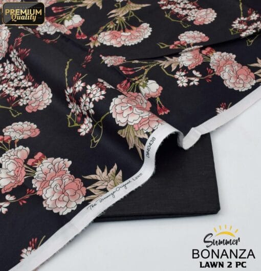 Bonanza Satrangi Lawn BS-00190 | 2 Piece Digital Printed Premium Summer Lawn Dress 2025 Sale