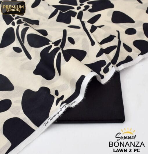 Bonanza Satrangi Lawn BS-00190 | 2 Piece Digital Printed Premium Summer Lawn Dress 2025 Sale