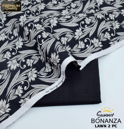 Bonanza Satrangi Lawn BS-00190 | 2 Piece Digital Printed Premium Summer Lawn Dress 2025 Sale