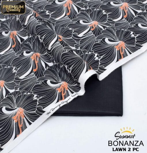 Bonanza Satrangi Lawn BS-00190 | 2 Piece Digital Printed Premium Summer Lawn Dress 2025 Sale