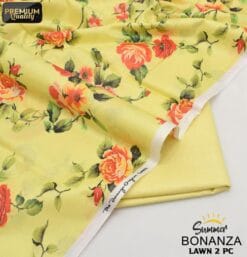 Bonanza Satrangi Lawn BS-00190 | 2 Piece Digital Printed Premium Summer Lawn Dress 2025 Sale