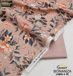 Bonanza Satrangi Lawn BS-00190 | 2 Piece Digital Printed Premium Summer Lawn Dress 2025 Sale