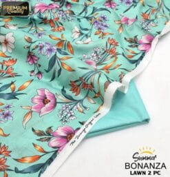 Bonanza Satrangi Lawn BS-00190 | 2 Piece Digital Printed Premium Summer Lawn Dress 2025 Sale