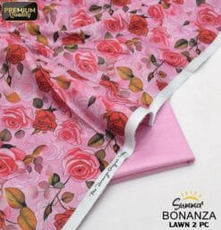 Bonanza Satrangi Lawn BS-00190 | 2 Piece Digital Printed Premium Summer Lawn Dress 2025 Sale