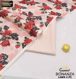 Bonanza Satrangi Lawn BS-00190 | 2 Piece Digital Printed Premium Summer Lawn Dress 2025 Sale