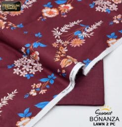 Bonanza Satrangi Lawn BS-00190 | 2 Piece Digital Printed Premium Summer Lawn Dress 2025 Sale