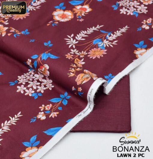 Bonanza Satrangi Lawn BS-00190 | 2 Piece Digital Printed Premium Summer Lawn Dress 2025 Sale