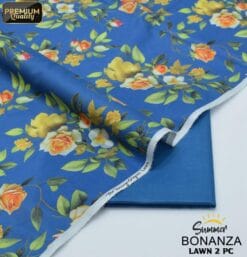 Bonanza Satrangi Lawn BS-00190 | 2 Piece Digital Printed Premium Summer Lawn Dress 2025 Sale