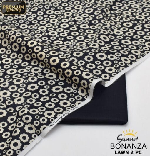 Bonanza Satrangi Lawn BS-00190 | 2 Piece Digital Printed Premium Summer Lawn Dress 2025 Sale