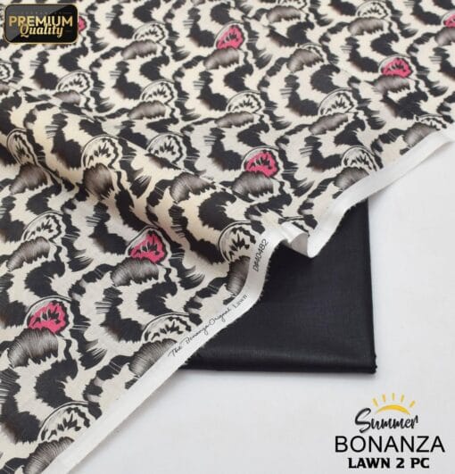 Bonanza Satrangi Lawn BS-00190 | 2 Piece Digital Printed Premium Summer Lawn Dress 2025 Sale