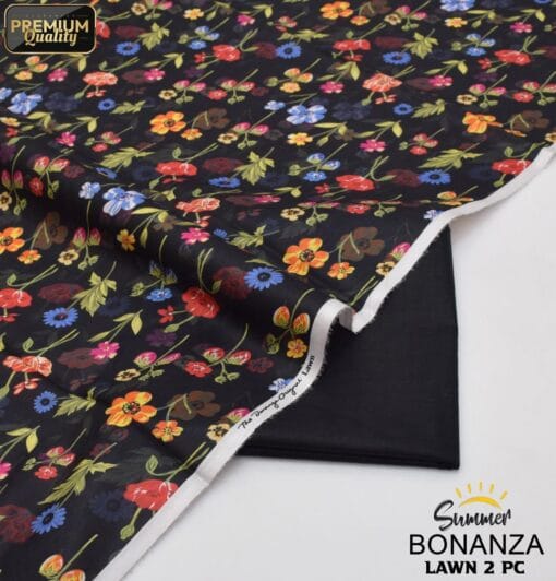 Bonanza Satrangi Lawn BS-00190 | 2 Piece Digital Printed Premium Summer Lawn Dress 2025 Sale