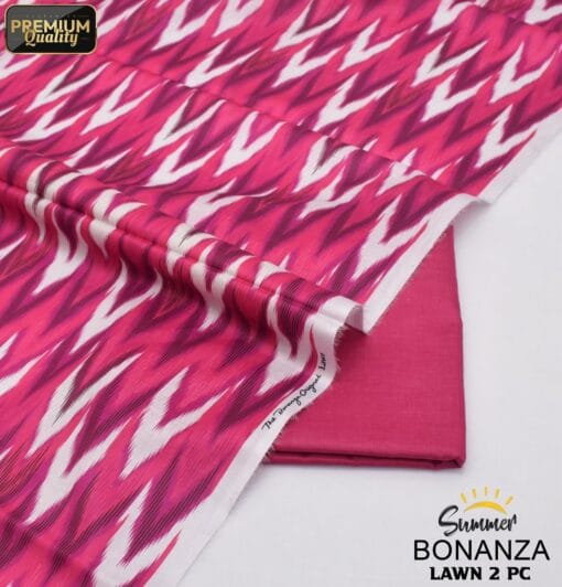 Bonanza Satrangi Lawn BS-00190 | 2 Piece Digital Printed Premium Summer Lawn Dress 2025 Sale