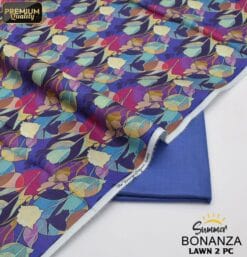 Bonanza Satrangi Lawn BS-00190 | 2 Piece Digital Printed Premium Summer Lawn Dress 2025 Sale