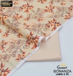 Bonanza Satrangi Lawn BS-00190 | 2 Piece Digital Printed Premium Summer Lawn Dress 2025 Sale