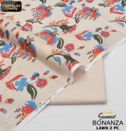 Bonanza Satrangi Lawn BS-00190 | 2 Piece Digital Printed Premium Summer Lawn Dress 2025 Sale