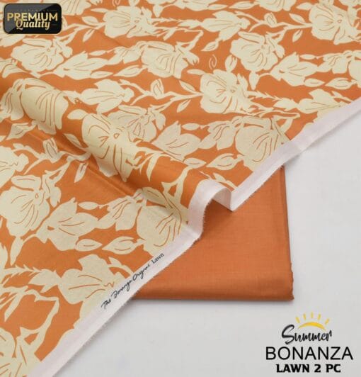 Bonanza Satrangi Lawn BS-00190 | 2 Piece Digital Printed Premium Summer Lawn Dress 2025 Sale