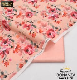 Bonanza Satrangi Lawn BS-00190 | 2 Piece Digital Printed Premium Summer Lawn Dress 2025 Sale