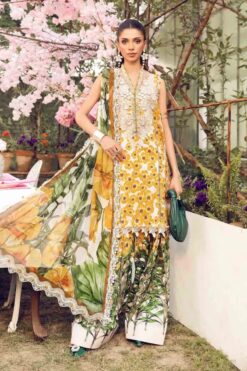 MariaB Lawn MB-110 | 3Pcs Embroidered Summer Lawn Collection 2025