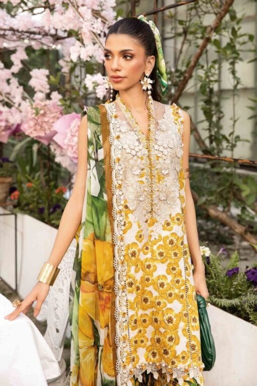 MariaB Lawn MB-110 | 3Pcs Embroidered Summer Lawn Collection 2025 - Image 4