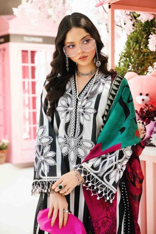 MariaB Lawn MB-111 | 3Pcs Embroidered Summer Lawn Collection 2025 - Image 3