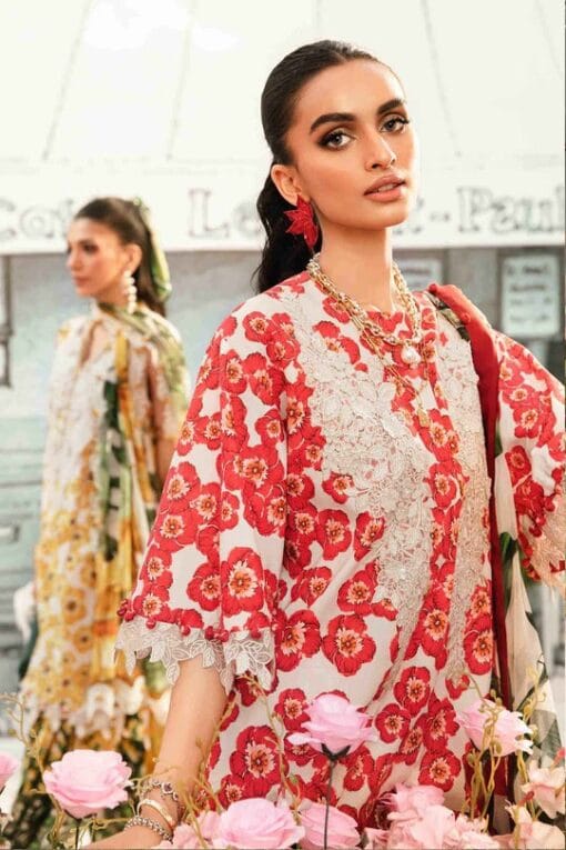 MariaB Lawn MB-109 | 3Pcs Embroidered Summer Lawn Collection 2025 - Image 3