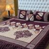 4pc-Velvet-Jacquard-king-size-bedsheet | bedroom support | bedroom design | bedsheet design