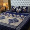 4pc-Velvet-Jacquard-king-size-bedsheet | bedroom support | bedroom design | bedsheet design