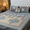 4pc-Velvet-Jacquard-king-size-bedsheet | bedroom support | bedroom design | bedsheet design