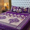 4pc-Velvet-Jacquard-king-size-bedsheet | bedroom support | bedroom design | bedsheet design