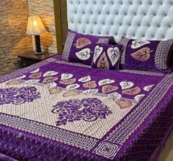 4pc-Velvet-Jacquard-king-size-bedsheet | bedroom support | bedroom design | bedsheet design
