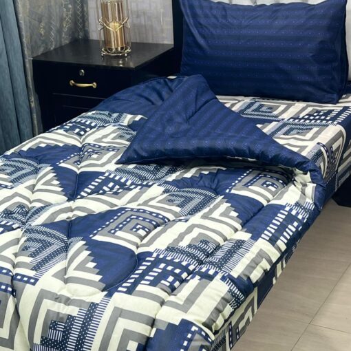 Vicky Razai Set 3 Piece for Single Bed | Mix Cotton, 500 GSM Filling  - RZ-011