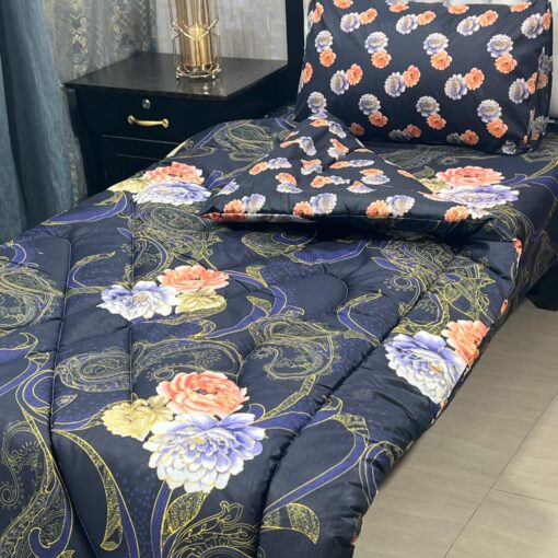 Vicky Razai Set 3 Piece for Single Bed | Mix Cotton, 500 GSM Filling  - RZ-004