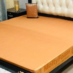 King size waterproof terry cotton mattress cover with elastic fitted sheet for spill and stain protection
