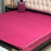 King size waterproof terry cotton mattress cover with elastic fitted sheet for spill and stain protection