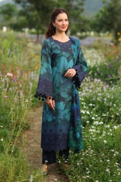 Baroque 3Pcs digital printed Embroidered Winter linen Collection 2025