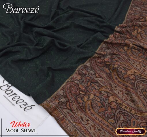 Bareeze Jacquard Wool Shawl for Women | Premium Elegance & Winter Luxury BR-2614