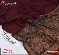 Bareeze Jacquard Wool Shawl for Women | Premium Elegance & Winter Luxury BR-2613