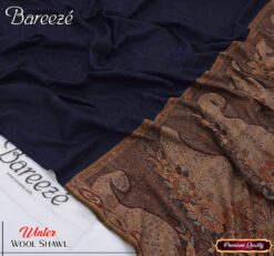 Bareeze Jacquard Wool Shawl for Women | Premium Elegance & Winter Luxury BR-2615