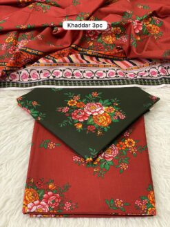 Bin Saeed by libas e khas khaddar 2025 | 3Pcs printed khaddar winter Collection 2025