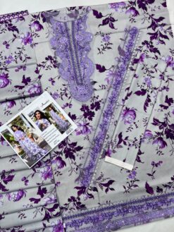 Aneela 3Pcs digital printed Embroidered Winter linen Collection 2025