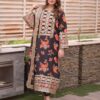 Aneela 3Pcs digital printed Shamooz Silk Unstitched Embroidered Winter Collection 2025 | Aneela's shamoos silk winter sale 2025