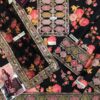 Aneela 3Pcs digital printed Shamooz Silk Unstitched Embroidered Winter Collection 2025 | Aneela's shamoos silk winter sale 2025