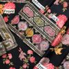 Aneela 3Pcs digital printed Shamooz Silk Unstitched Embroidered Winter Collection 2025 | Aneela's shamoos silk winter sale 2025
