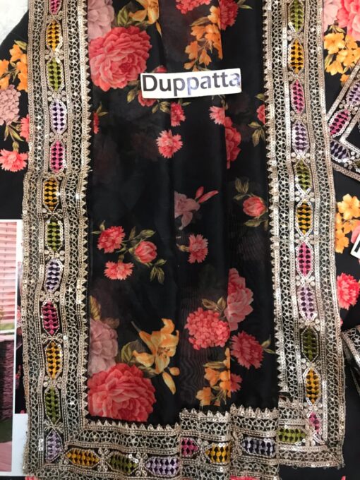 Aneela 3Pcs digital printed Shamooz Silk Unstitched Embroidered Winter Collection 2025 | Aneela's shamoos silk winter sale 2025