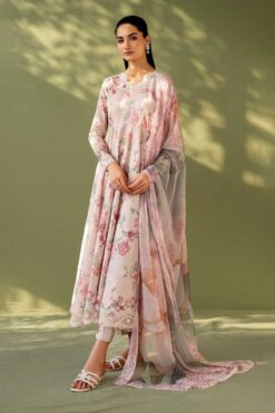 Baroque 3Pcs digital printed Embroidered Winter linen Collection 2025