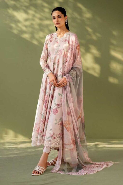 Baroque 3Pcs digital printed Embroidered Winter linen Collection 2025
