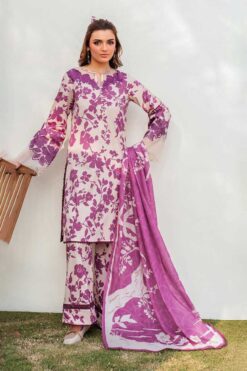 Baroque 3Pcs digital printed Embroidered Winter linen Collection 2025