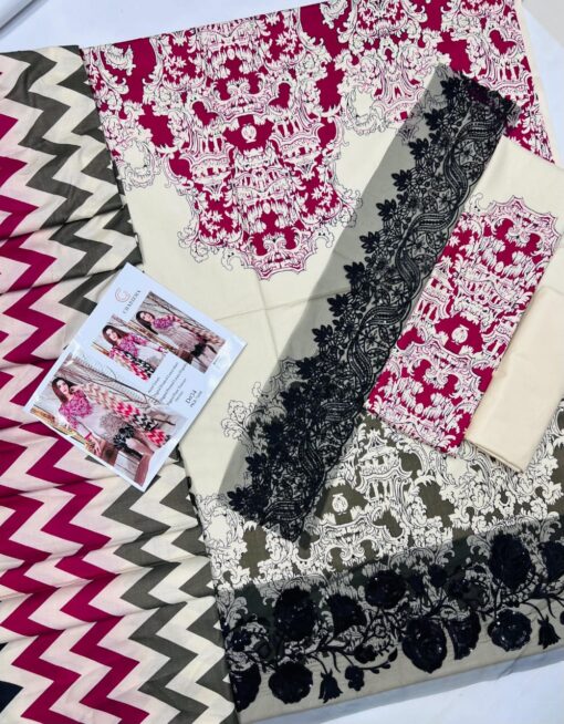 Charizma Digital Printed winter sale 2025 | Charizma unstitched 3 piece premium Digital Printed linen suit 2025 | Charizma winter linen sale 2025 | baroque winter 2026