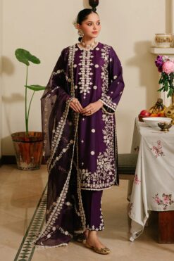 Cross Stitch 3 piece winter dhanak collections 2025-2026 | Cross Stitch winter collections | Cross Stitch winter sale
